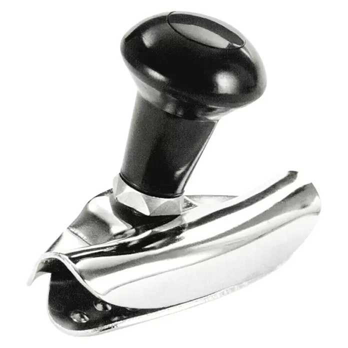 Carpoint Stuurknop - Zilver/Zwart - Diagonaal zicht