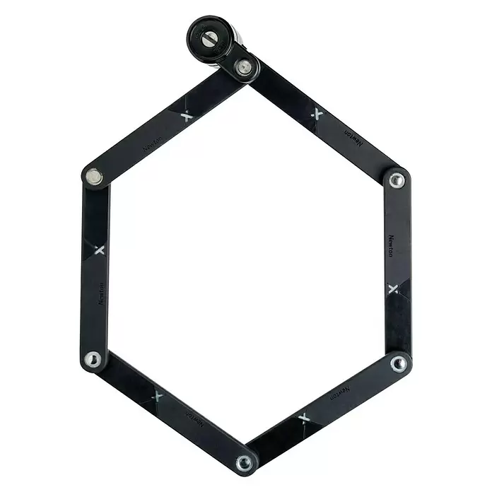 Axa Vouwslot Newton - Lengte: 90 cm, Staal - Top-down weergave
