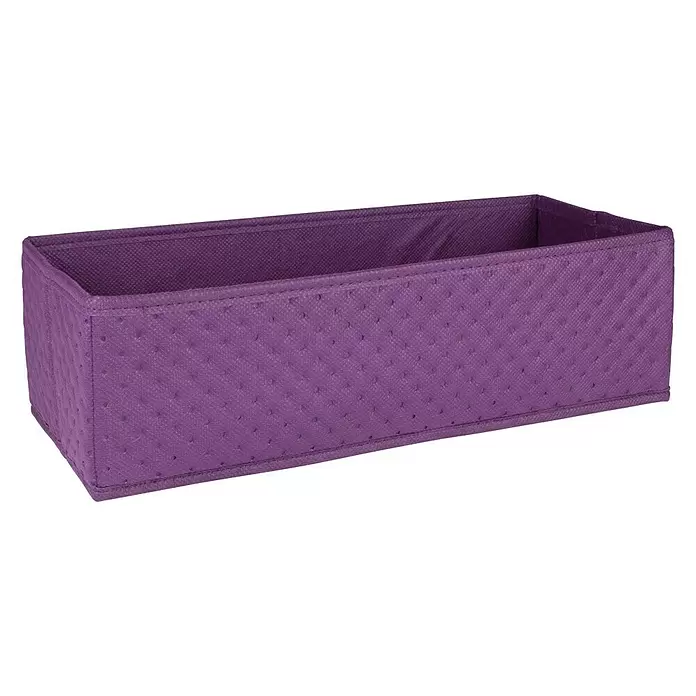 Organizador acolchado - 1 cajón, Lila - Vista angular