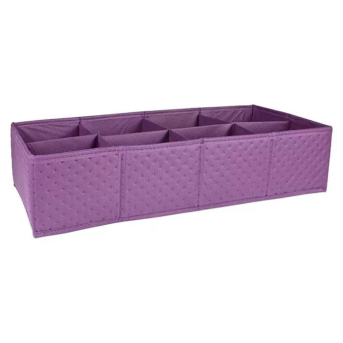 Organizador acolchado - Número de compartimentos: 8 ud., Lila - Vista angular