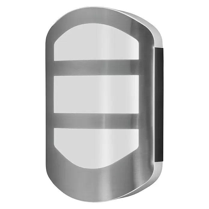Osram Endura Style LED-Außenwandleuchte - 12 W, 180 x 54 x 280 mm, Edelstahl, IP44 - Diagonale Ansicht