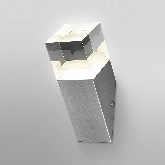 Ledvance LED-Außenwandleuchte - 4,5 W, 8 x 8 x 22,5 cm, Stahl, IP44 - Stimmungsaufnahme