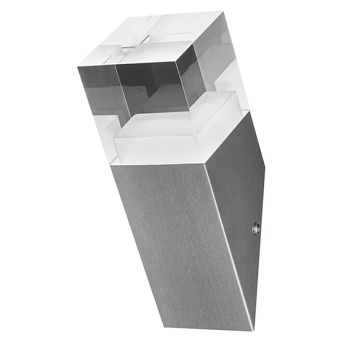 Ledvance LED-Außenwandleuchte - 4,5 W, 8 x 8 x 22,5 cm, Stahl, IP44 - Diagonale Ansicht