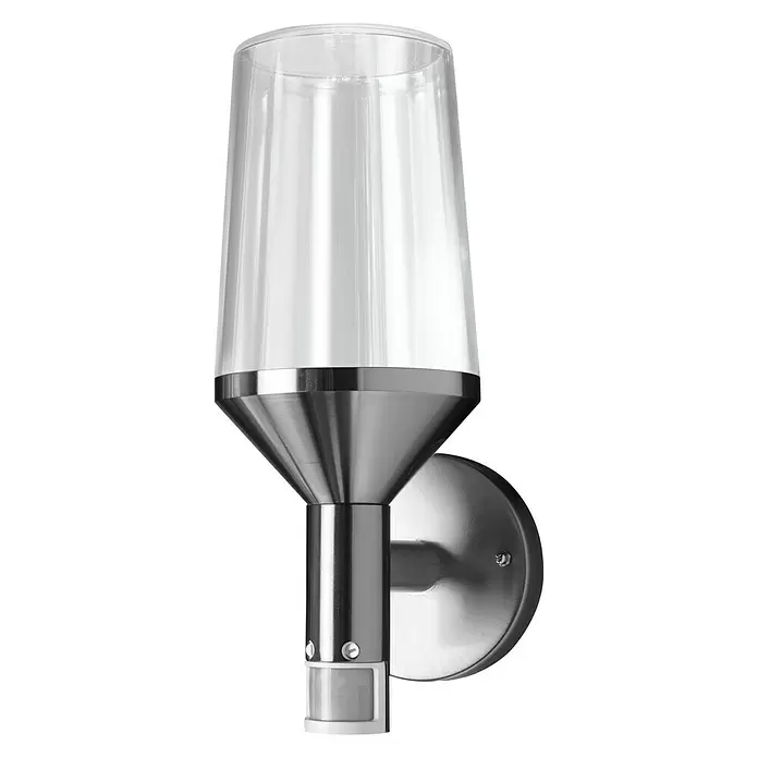Ledvance LED-Außenwandleuchte - 161 x 12 x 305 cm, Edelstahl, IP44 - Diagonale Ansicht