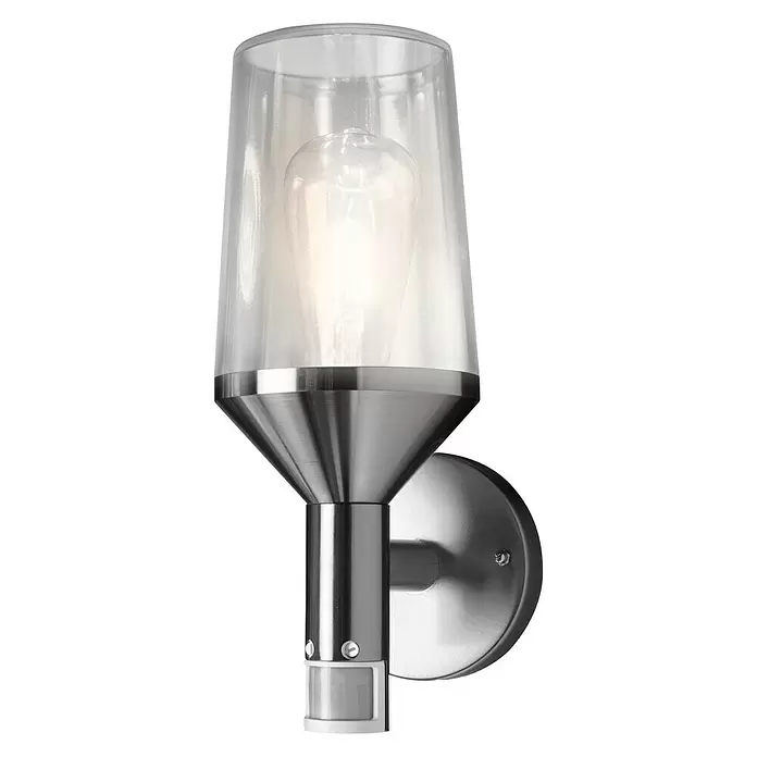 Ledvance LED-Außenwandleuchte - 161 x 12 x 305 cm, Edelstahl, IP44 - Diagonale Ansicht