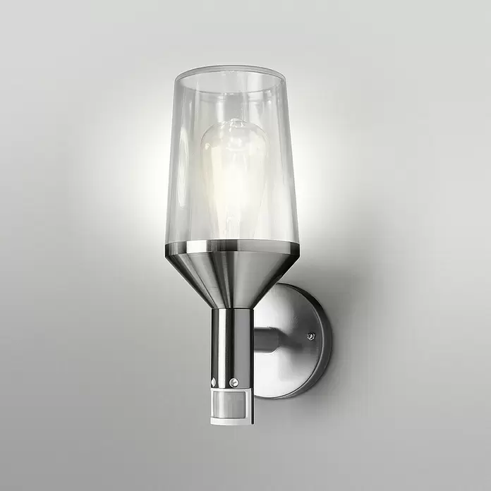 Ledvance LED-Außenwandleuchte - 161 x 12 x 305 cm, Edelstahl, IP44 - Stimmungsaufnahme