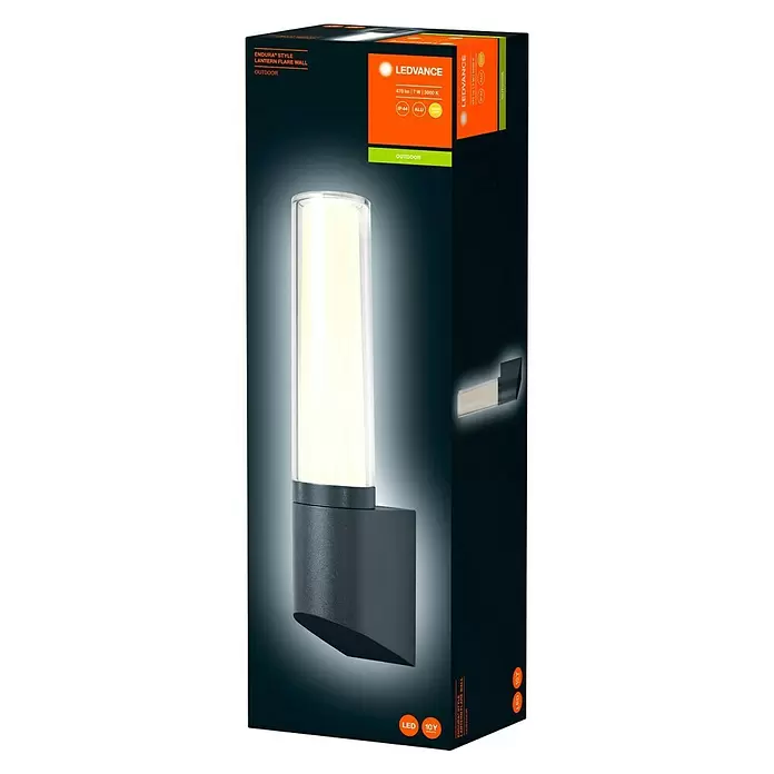 Ledvance LED-Außenwandleuchte - 7 W, 98 x 68 x 33,1 cm, Aluminum, IP44 - Diagonale Ansicht