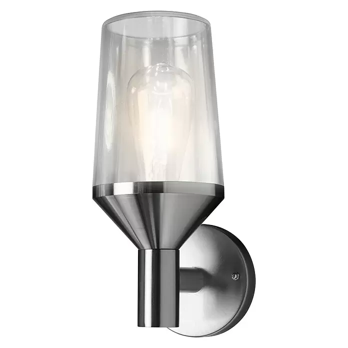 Ledvance LED-Außenwandleuchte - 161 x 12 x 290 cm, Edelstahl, IP44 - Diagonale Ansicht