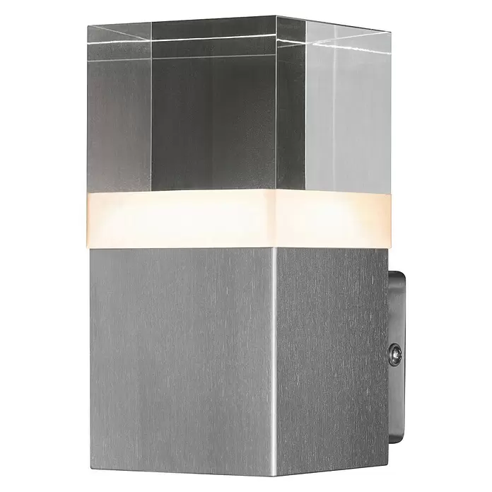 Ledvance LED-Außenwandleuchte - 4,5 W, 10,5 x 8 x 16 cm, Stahl, IP44 - Diagonale Ansicht