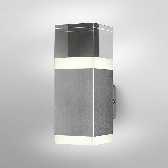 Ledvance LED-Außenwandleuchte - 9 W, 10,5 x 8 x 21,5 cm, Stahl, IP44 - Stimmungsaufnahme