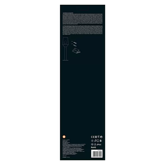 Ledvance LED-Außenleuchte Endura Classic - Farbe Gehäuse: Stahl, IP44, 16,2 x 16,2 x 55,4 cm - Rückansicht