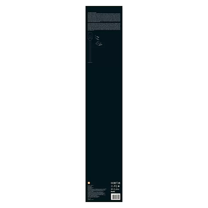 Ledvance LED-Außenleuchte Endura Classic - Farbe Gehäuse: Stahl, IP44, 16,2 x 16,2 x 85,4 cm - Rückansicht