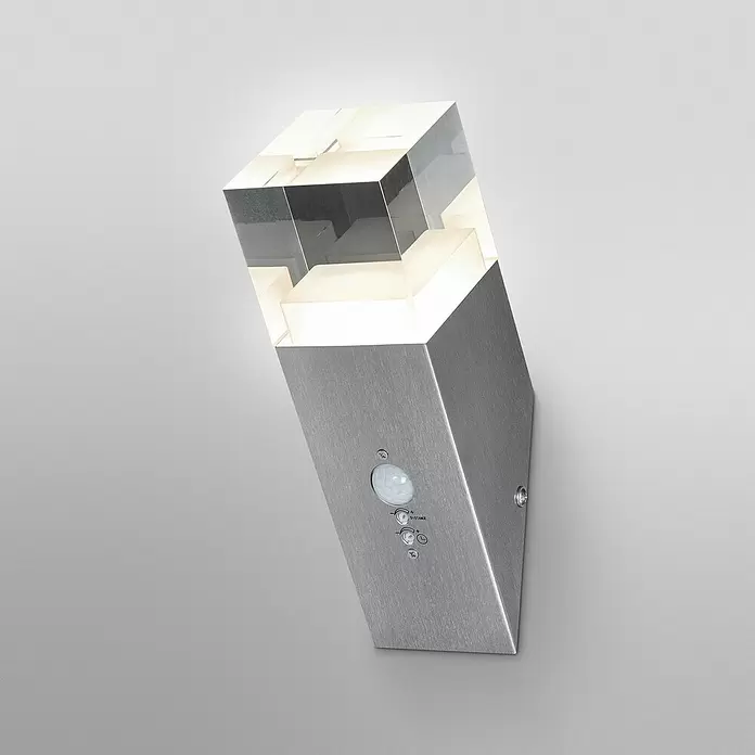 Ledvance LED-Außenwandleuchte - 5 W, 8 x 8 x 22,5 cm, Stahl, IP44 - Stimmungsaufnahme