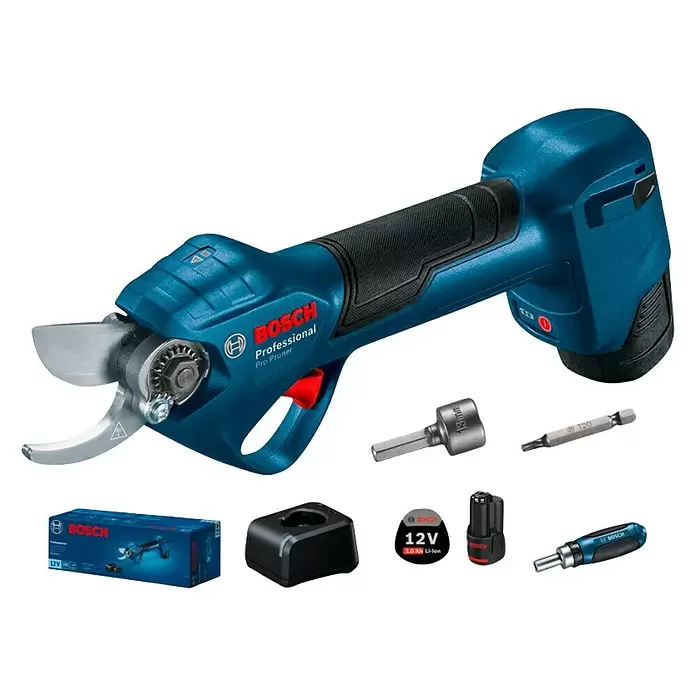 Bosch Professional Akumulatorske škare za živicu Pro Prunner - 12 V, Litij-ionska, 6 Ah - Dijagonalni pogled