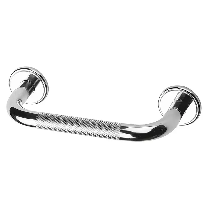 CM Baños Asidero de baño moleteado C - Ancho: 27,7 cm, Cromo, Brillante - Vista angular
