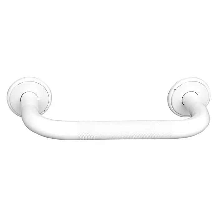 CM Baños Asidero de baño moleteado C - Ancho: 27,7 cm, Blanco, Mate - Vista frontal