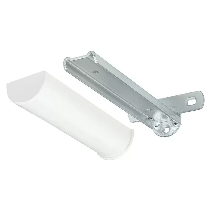 Escuadra de diseño - 235 x 82 x 38 mm, Carga soportada: 60 kg, Plateado - Vista angular