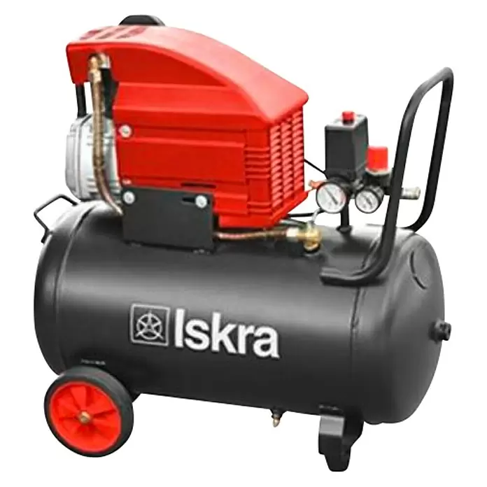 Iskra Kompresor klipni FDL50 - 1,5 kW, 8 bara, Sadržaj spremnika: 50 l - Dijagonalni pogled