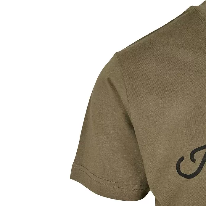 T-Shirt Handcrafter - L, Olive - Detailaufnahme