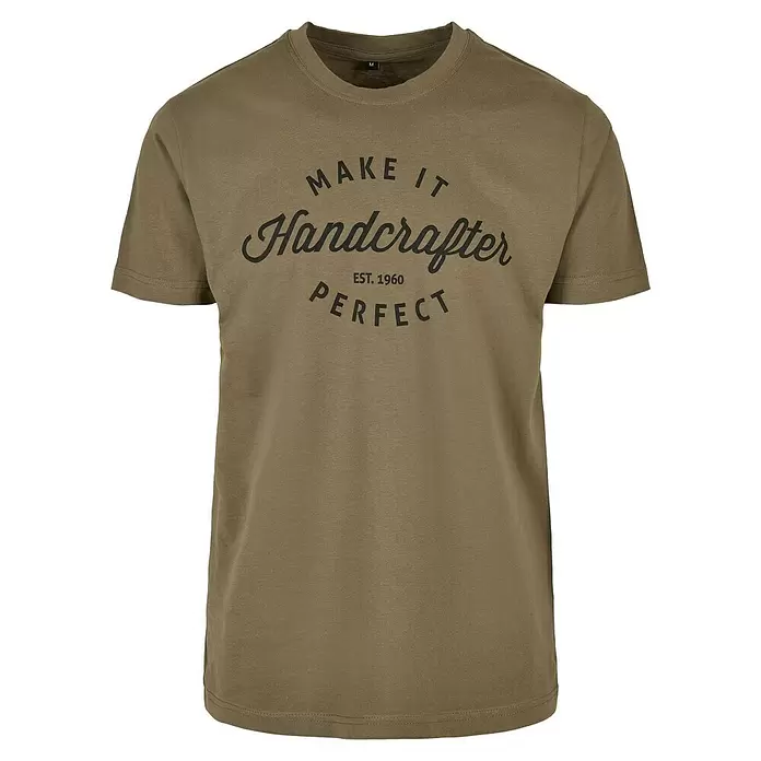 T-Shirt Handcrafter - L, Olive - Vorderansicht