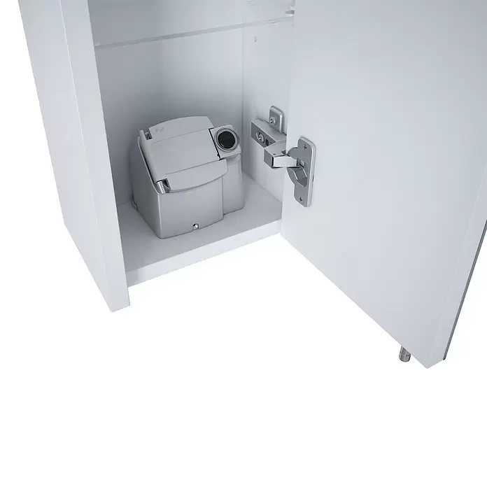 Riva Vulcano LED-Spiegelschrank - 60 x 61,8 cm, Mit Beleuchtung, Spanplatte, Weiß - Detailaufnahme
