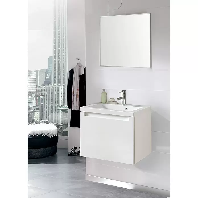 Riva Badmöbel-Set Sierra - 51,5 cm, 2 -tlg., Weiß, Hochglanz - Stimmungsaufnahme