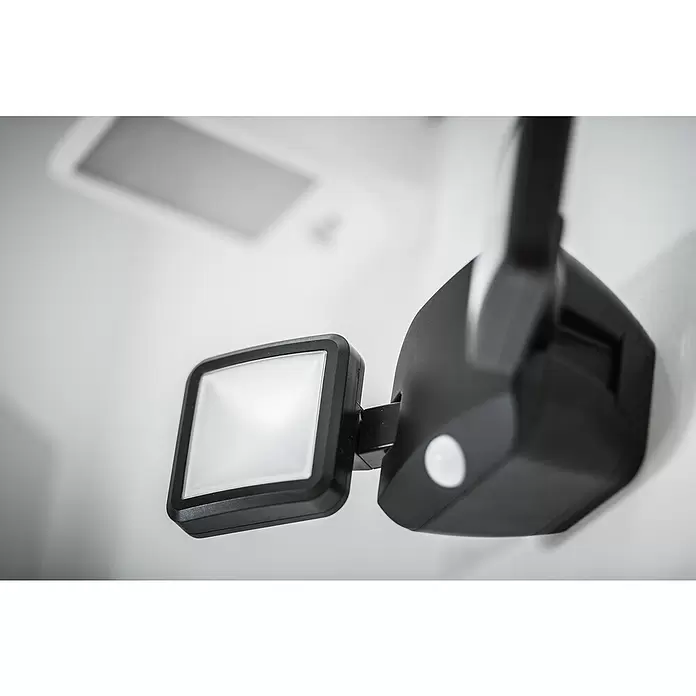 Ledvance Sensor-LED-Außenwandstrahler Double - 10 W, Schwarz, Bewegungsmelder, 2-flammig - Detailaufnahme