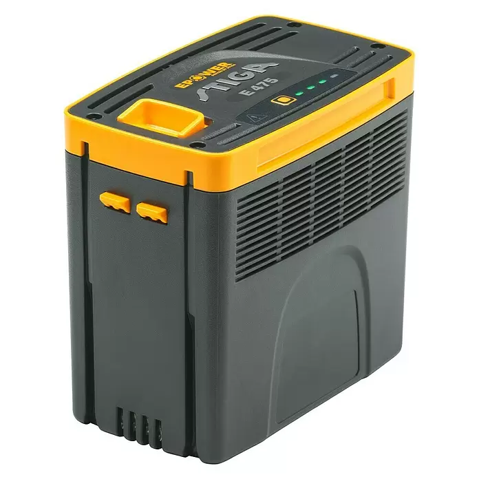 Stiga Akku E 475 - 48 V, 7,5 A - Diagonale Ansicht