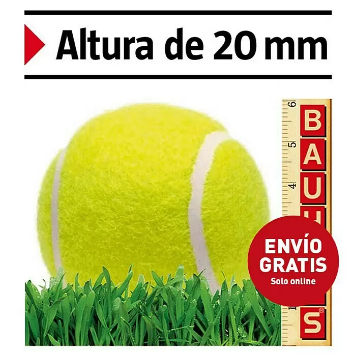 Césped artificial Bolivia - L x An: 5 x 1 m, Verde/Amarillo - Vista superior