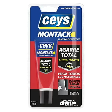 Ceys  Adhesivo para montaje Montack Agarre Total High Track