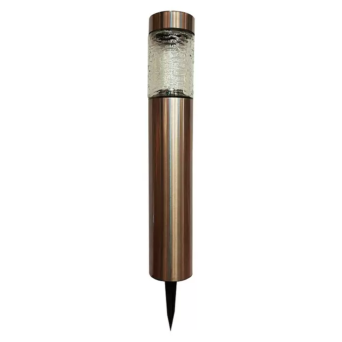 BAUHAUS Solarna svjetiljka Premium XXL - Štap za zabijanje u zemlju, Plemeniti čelik, Ø x V: 10,2 x 72 cm - Pogled sprijeda