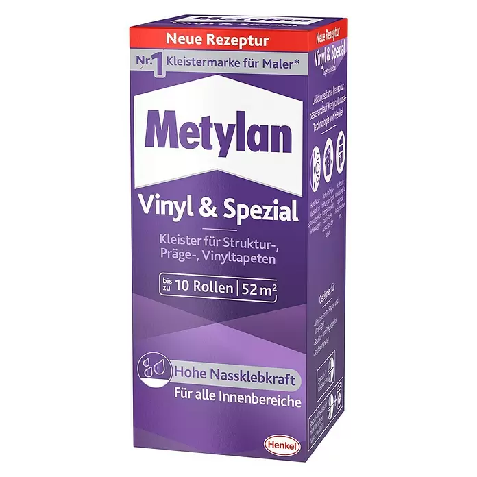 Metylan Tapetenkleister Vinyl & Spezial - 360 g - Diagonale Ansicht