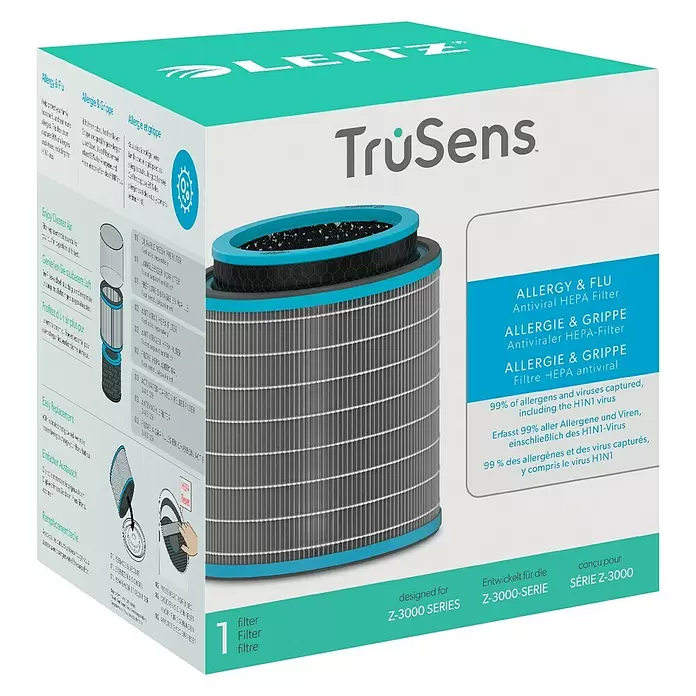 Leitz TruSens HEPA-Filter Allergie - Passend für: TruSens Luftreiniger Z-3000/Z-3500 - Diagonale Ansicht
