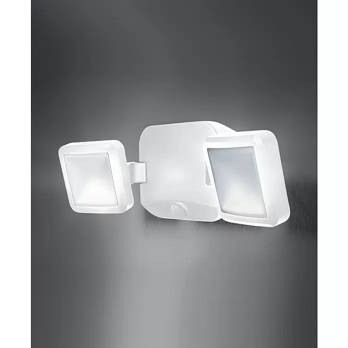 Ledvance Sensor-LED-Außenwandstrahler Double - 10 W, Weiß, Bewegungsmelder, 2-flammig - Stimmungsaufnahme