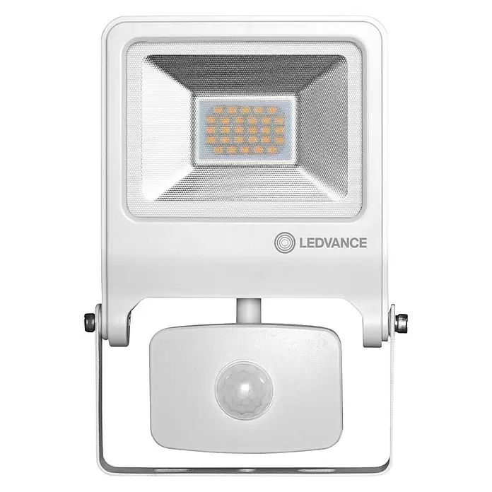 Ledvance LED-Strahler Endura Flood - Weiß, Sensor, 20 W, IP44 - Vorderansicht