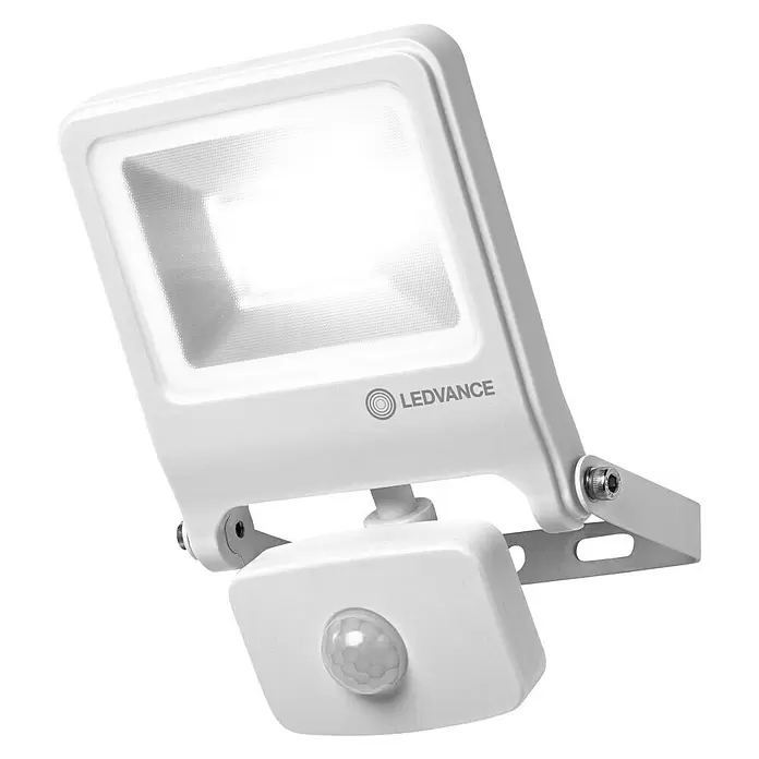Ledvance LED-Strahler Endura Flood - Weiß, Sensor, 20 W, IP44 - Diagonale Ansicht