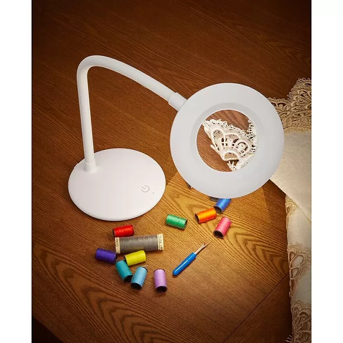 Magic Vision LED-Lupenleuchte - Höhe: 52 cm, Weiß, Vergrößerung: 300 % - Stimmungsaufnahme