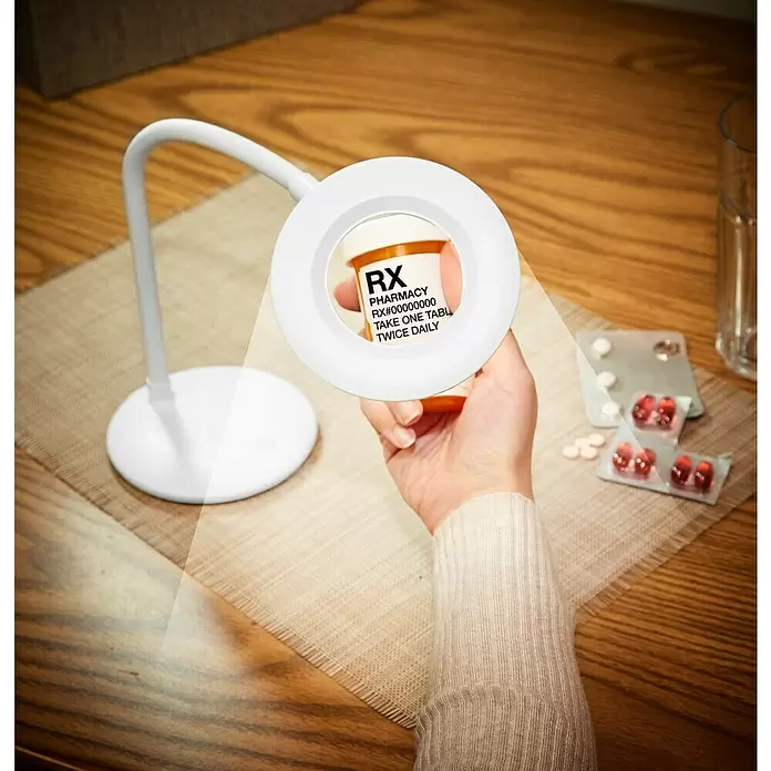 Magic Vision LED-Lupenleuchte - Höhe: 52 cm, Weiß, Vergrößerung: 300 % - Stimmungsaufnahme