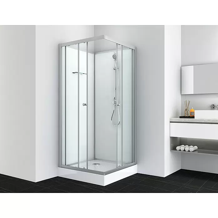 Sanotechnik Komplettdusche - 80 x 80 x 203 cm, Chrom - Stimmungsaufnahme