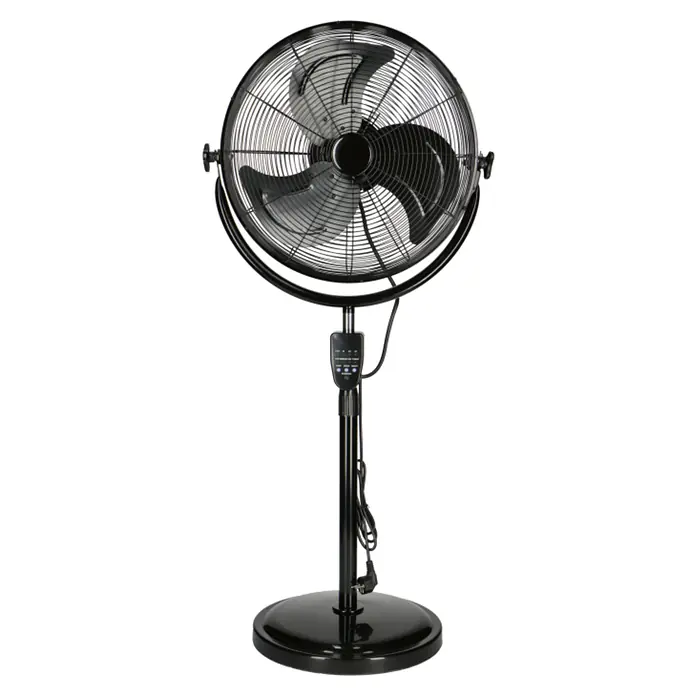 Proklima Stajaći ventilator - Crne boje, Promjer: 45 cm, 100 W, 6.487 m³/h