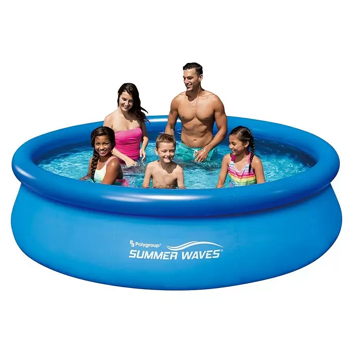 Piscina Frame Summerwaves - Ø x Al: 305 x 76 cm, 3.982 l, Azul - Producto en uso