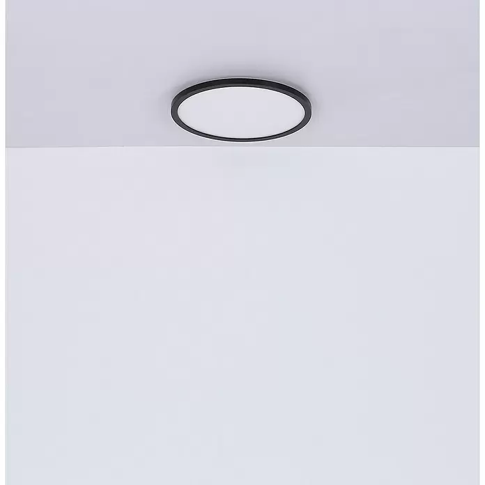 Globo LED mennyezeti lámpa kerek - 24 W, Fekete, fehér, opál, Meleg fehér - Hangulatos felvétel