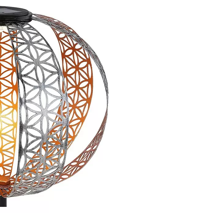 Globo Solarleuchte - Erdspieß, Warmweiß, Ø x H: 30 x 41 cm - Detailaufnahme