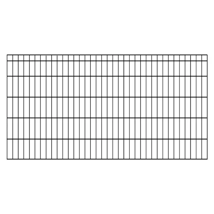 Kraus Dino Trend Mattenzaun - 200 x 100 cm, Anthrazit - Vorderansicht