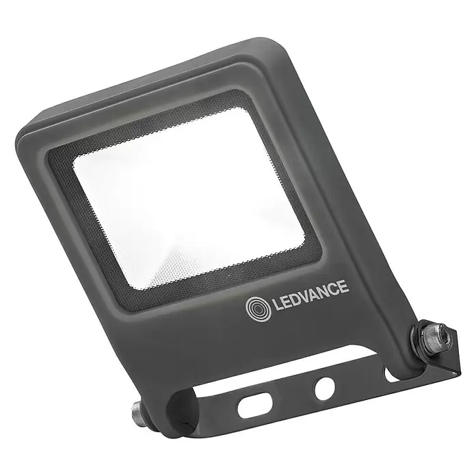 Ledvance LED-Strahler Endura Flood - Anthrazit, 10 W, IP65 - Diagonale Ansicht