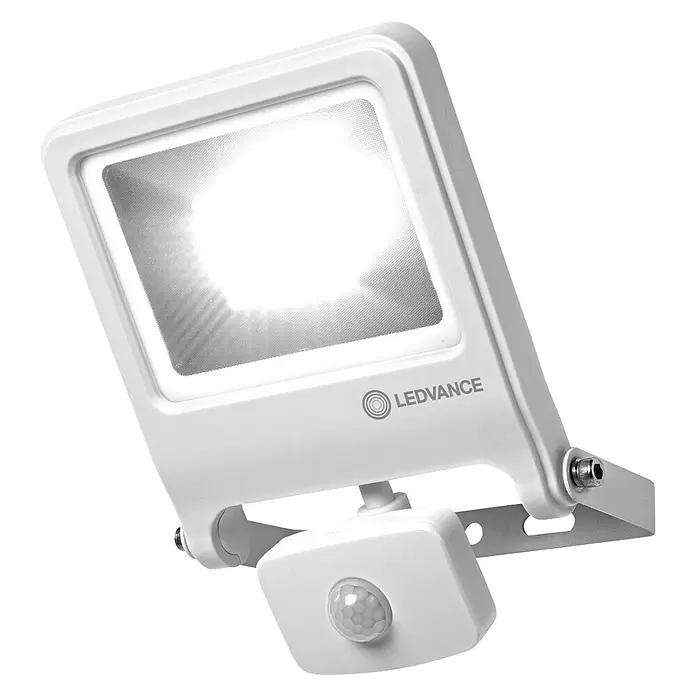 Ledvance LED-Strahler Endura Flood - Weiß, Sensor, 30 W, IP44 - Diagonale Ansicht