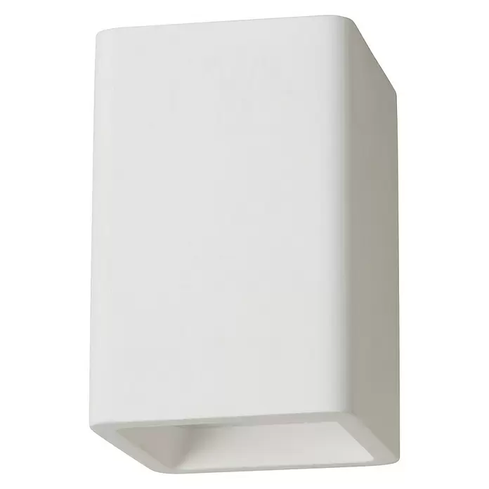 Lucide Gipsy Deckenleuchte - 35 W, L x B x H: 9 x 9 x 13,5 cm, Weiß, GU10 - Diagonale Ansicht