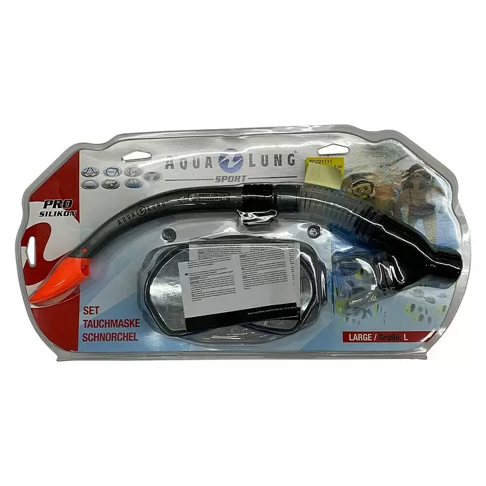 Aqualung Schnorchel-Set Phönix - Inhalt: 2 -tlg., Größe: L - Verpackung