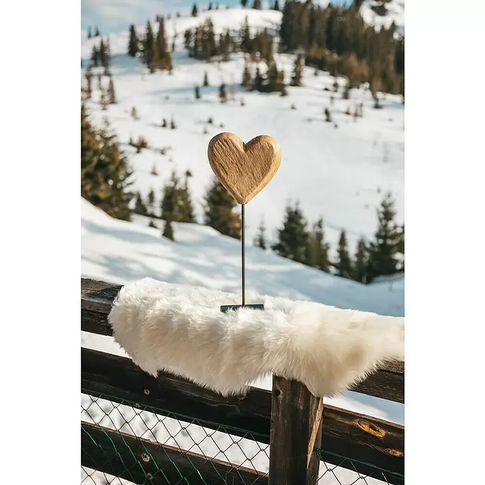 Esbeco Deko-Schaffell - Weiß, 80 x 50 cm, 100 % Echtfell - Stimmungsaufnahme