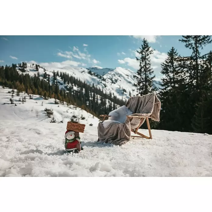 Dekofigur Schneemann - L x B x H: 18,5 x 25,5 x 37 cm - Stimmungsaufnahme